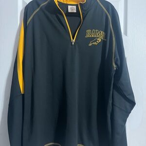 VCU Rams Black and Yellow Quarter-Zip Pullover